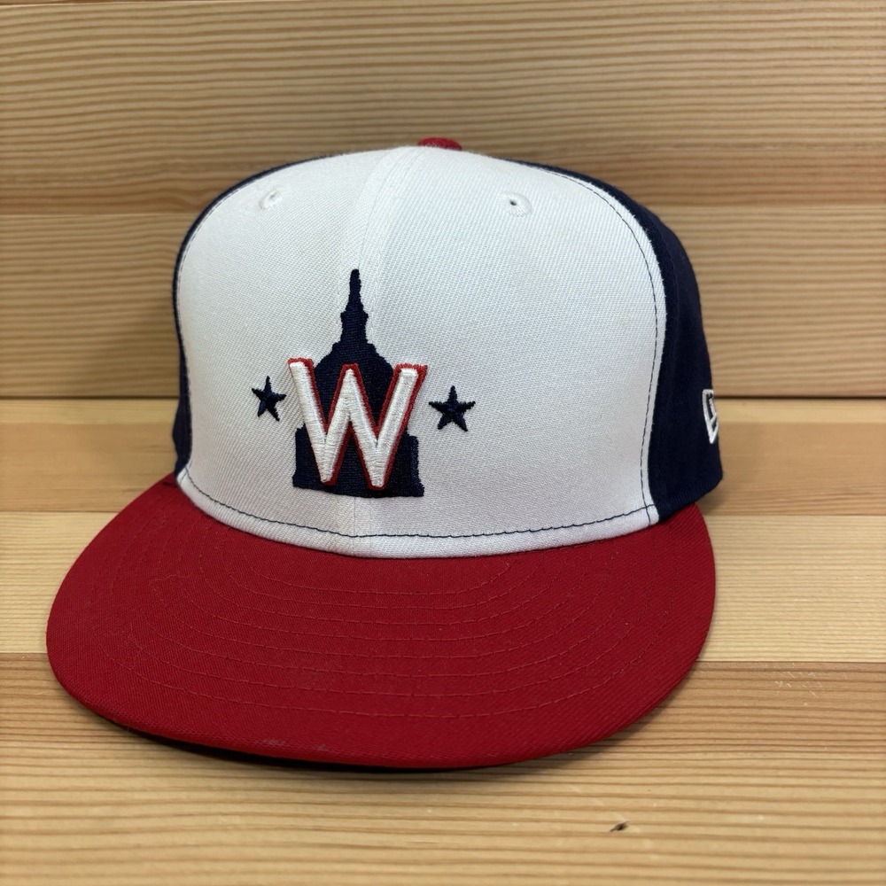 Washington Nationals New Era Team Issued 5950 Fitted Sz 7 1/8 Made USA MIUSA